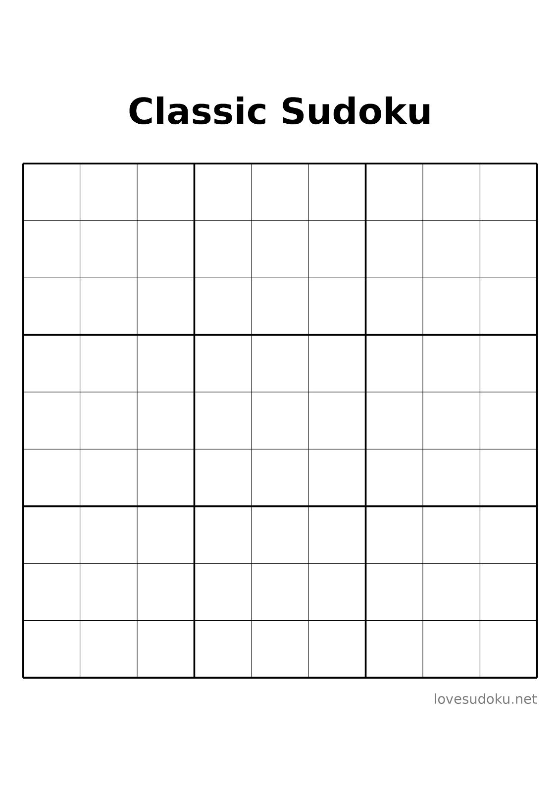sudoku worksheets